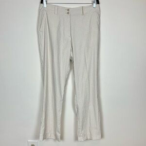 NWOT Nike Golf nike dri fit - white and beige houndstooth size 10